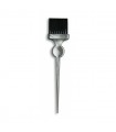 Paletina profesional plata con fibra negra